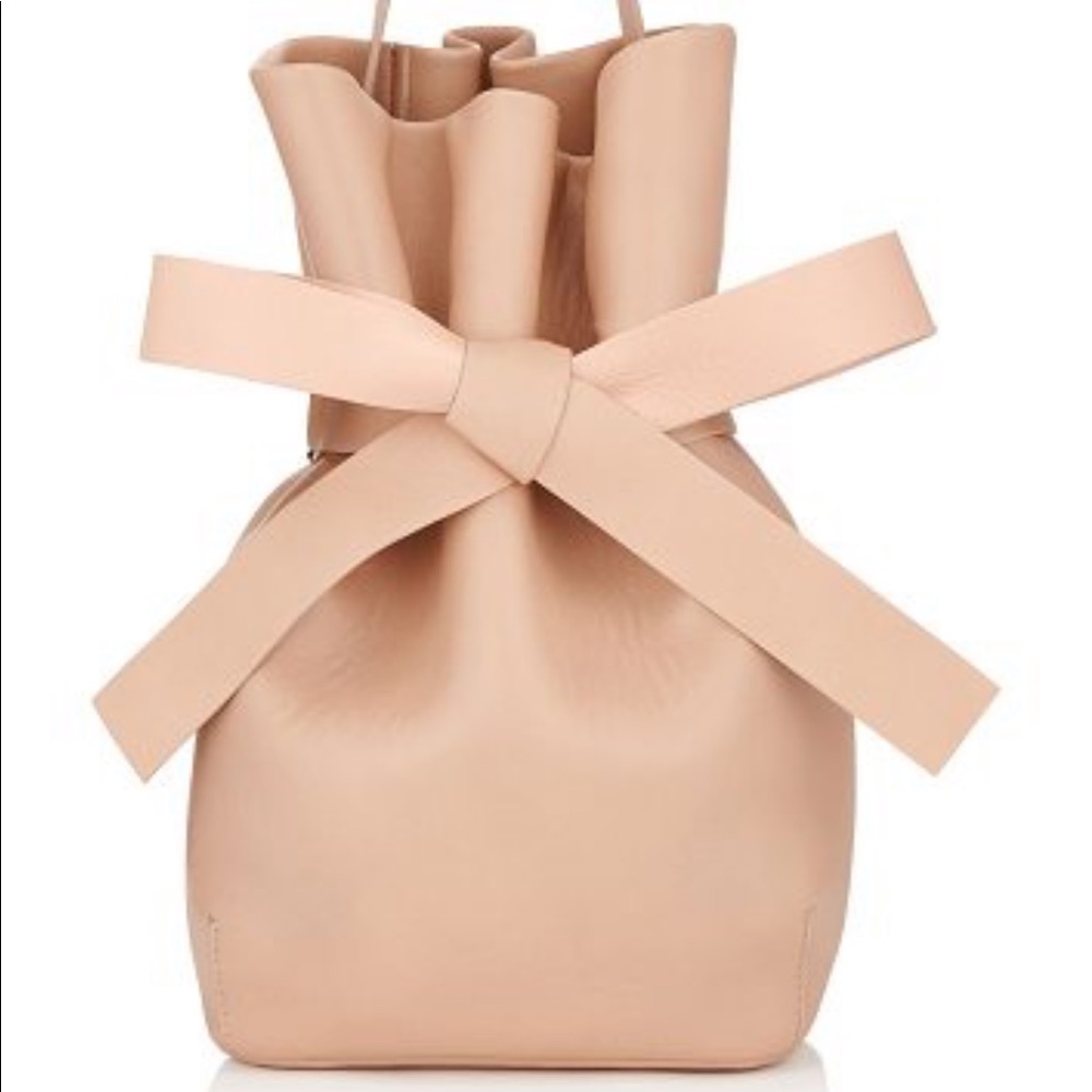 Jimmy Choo Eve Ballet Pink Bucket Bag 100% Auth!